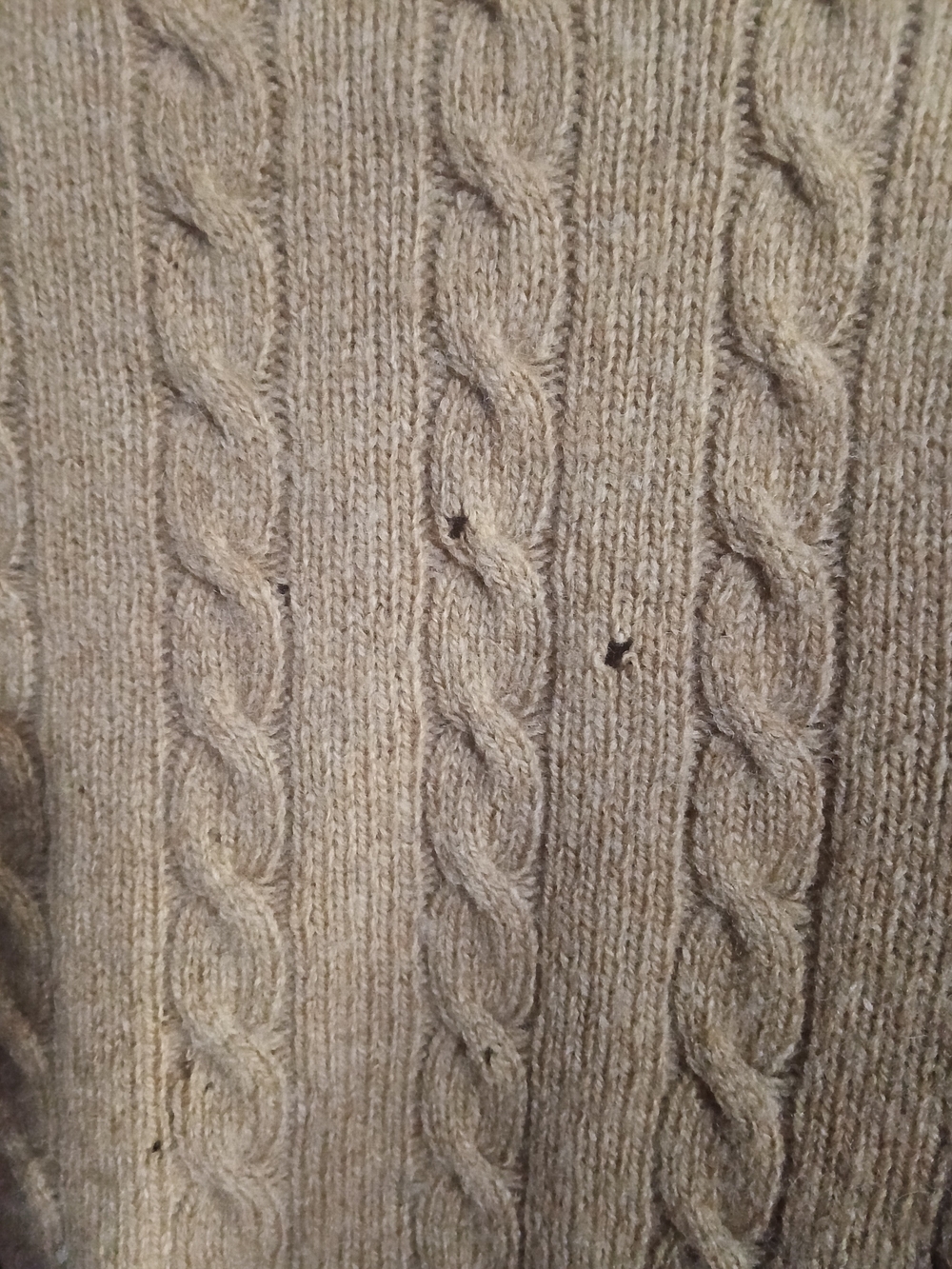 Vintage 90s Banana Republic Cable Knit Button-Front Cardigan in Browns - Picture 5 of 5